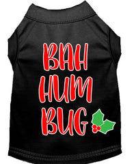 Bah Humbug Screen Print Dog Shirt