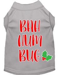 Bah Humbug Screen Print Dog Shirt