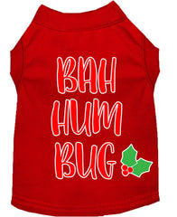 Bah Humbug Screen Print Dog Shirt