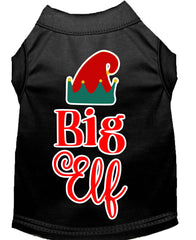 Big Elf Screen Print Dog Shirt