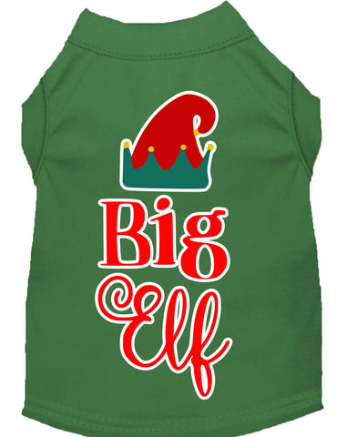 Big Elf Screen Print Dog Shirt