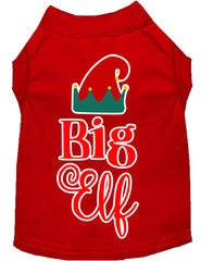 Big Elf Screen Print Dog Shirt