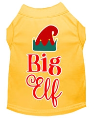 Big Elf Screen Print Dog Shirt