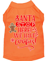 Santa, We Have Cookies Screen Print Dog Shirt