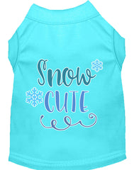 Snow Cute Screen Print Dog Shirt