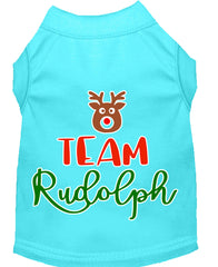 Team Rudolph Screen Print Dog Shirt