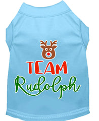 Team Rudolph Screen Print Dog Shirt