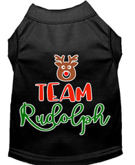 Team Rudolph Screen Print Dog Shirt