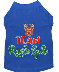 Team Rudolph Screen Print Dog Shirt