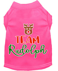 Team Rudolph Screen Print Dog Shirt