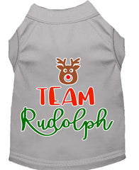 Team Rudolph Screen Print Dog Shirt