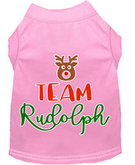 Team Rudolph Screen Print Dog Shirt