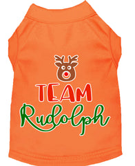 Team Rudolph Screen Print Dog Shirt