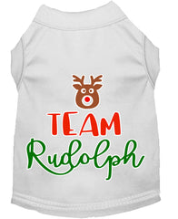 Team Rudolph Screen Print Dog Shirt