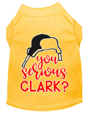 You Serious Clark? Screen Print Dog Shirt