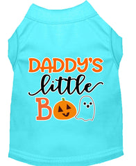 Daddy's Little Boo Screen Print Dog Shirt