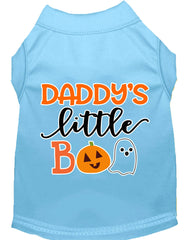 Daddy's Little Boo Screen Print Dog Shirt