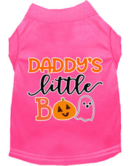 Daddy's Little Boo Screen Print Dog Shirt