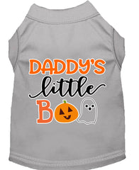 Daddy's Little Boo Screen Print Dog Shirt