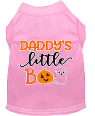 Daddy's Little Boo Screen Print Dog Shirt