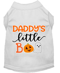 Daddy's Little Boo Screen Print Dog Shirt