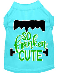 So Franken Cute Screen Print Dog Shirt