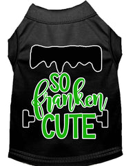 So Franken Cute Screen Print Dog Shirt