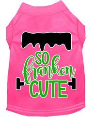 So Franken Cute Screen Print Dog Shirt