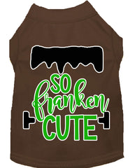 So Franken Cute Screen Print Dog Shirt