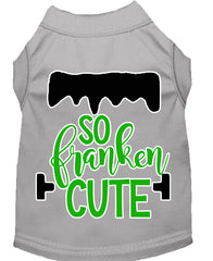 So Franken Cute Screen Print Dog Shirt