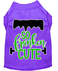 So Franken Cute Screen Print Dog Shirt