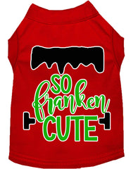 So Franken Cute Screen Print Dog Shirt