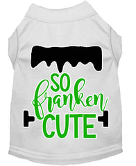 So Franken Cute Screen Print Dog Shirt