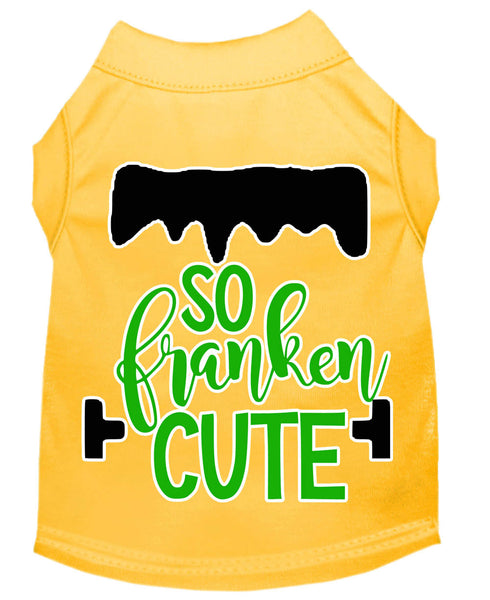 So Franken Cute Screen Print Dog Shirt