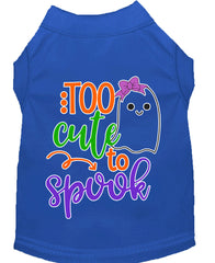 Too Cute To Spook-girly Ghost Screen Print Dog Shirt