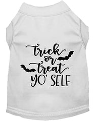 Trick Or Treat Yo' Self Screen Print Dog Shirt