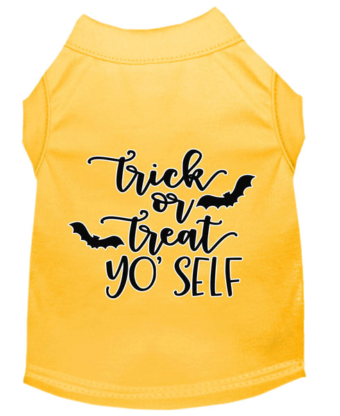 Trick Or Treat Yo' Self Screen Print Dog Shirt