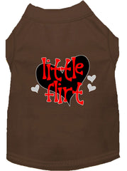 Little Flirt Screen Print Dog Shirt