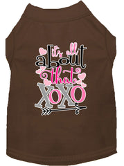 All About That Xoxo Screen Print Dog Shirt