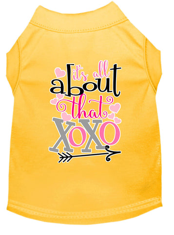 All About That Xoxo Screen Print Dog Shirt