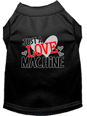 Love Machine Screen Print Dog Shirt