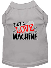 Love Machine Screen Print Dog Shirt