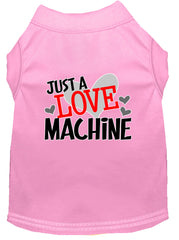 Love Machine Screen Print Dog Shirt