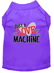 Love Machine Screen Print Dog Shirt