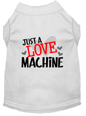 Love Machine Screen Print Dog Shirt