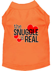 The Snuggle Is Real Screen Print Dog Shirt