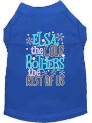 Elsa, The Cold Screen Print Dog Shirt