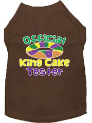 King Cake Taster Screen Print Mardi Gras Dog Shirt