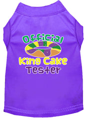 King Cake Taster Screen Print Mardi Gras Dog Shirt