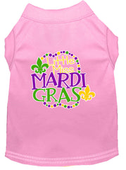 Miss Mardi Gras Screen Print Mardi Gras Dog Shirt